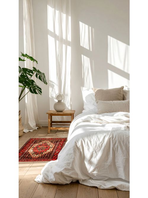 Persian Style 3'8" x 4'7" Hand-knotted Wool Rug 