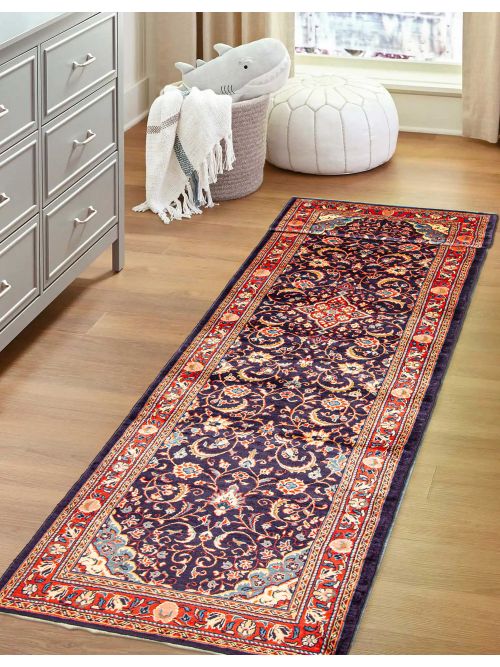 Tapis style persan 3'7" x 14'8" en laine
