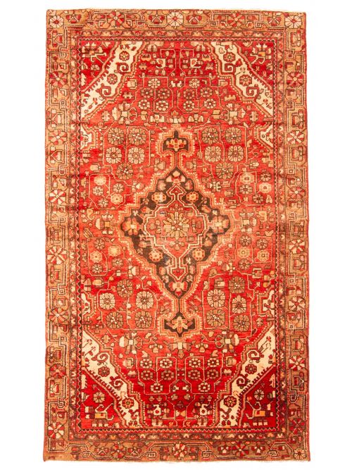 Persian Style Hand-knotted Wool Runner Rug, 119 x 211 cm