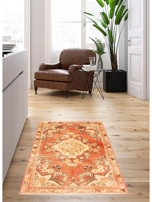 Tapis antalya vintage 3'9" x 5'10" en laine