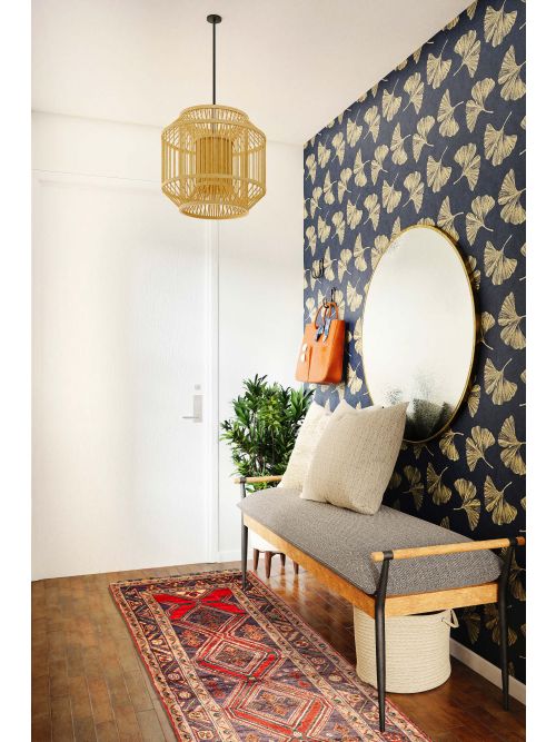 Persian Style Hand-knotted Wool Runner Rug, 89 x 290 cm