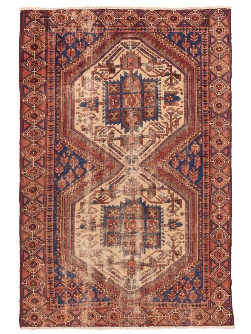 Antalya Vintage 4'4" x 6'5" Hand-knotted Wool Rug 