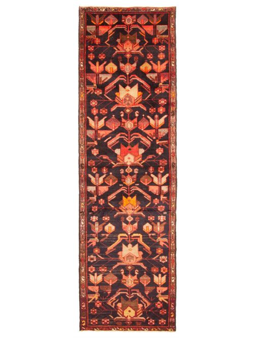 Persian Style 2'6" x 9'4" Hand-knotted Wool Runner Rug 