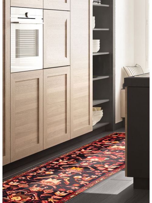 Persian Style 2'6" x 9'4" Hand-knotted Wool Runner Rug 
