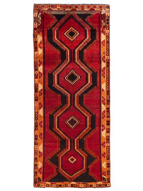 Persian Style 3'10" x 9'2" Hand-knotted Wool Runner Rug 