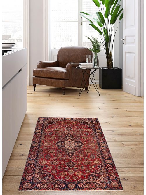 Antalya Vintage 4'6" x 7'4" Hand-knotted Wool Rug 