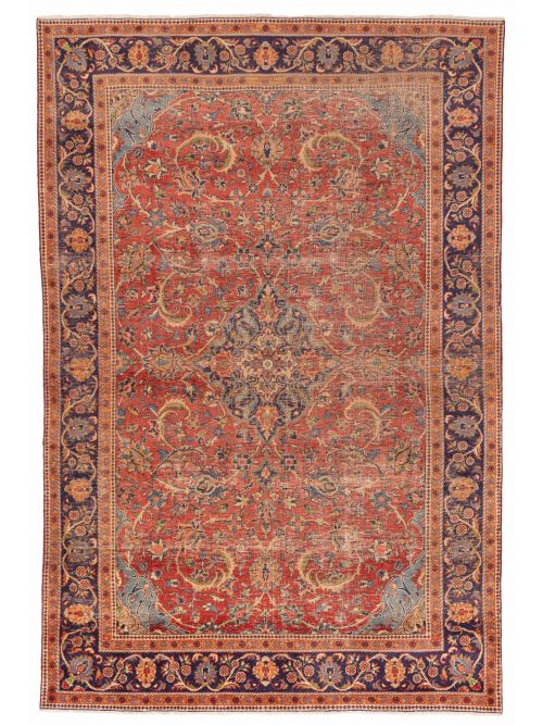 Antalya Vintage 6'11" x 10'3" Hand-knotted Wool Rug 