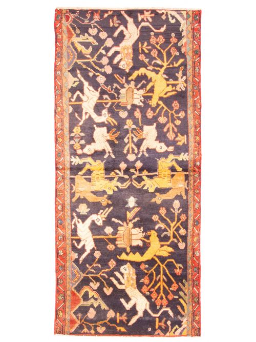 Tapis style persan 3'0" x 7'1" en laine