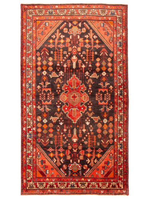 Persian Style 4'1" x 7'4" Hand-knotted Wool Rug 