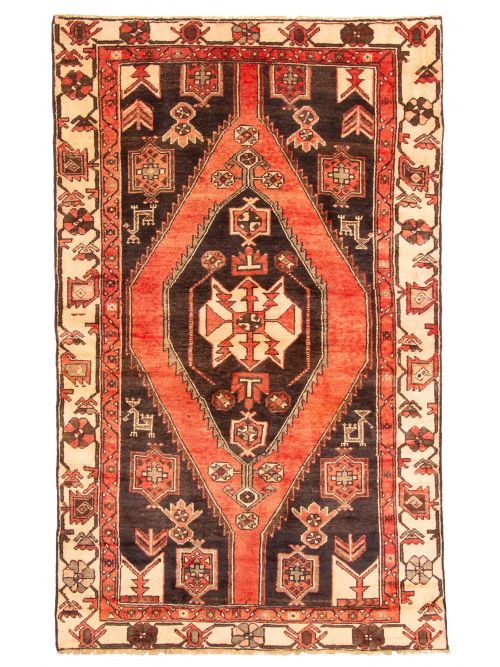 Persian Style 3'10" x 6'4" Hand-knotted Wool Rug 