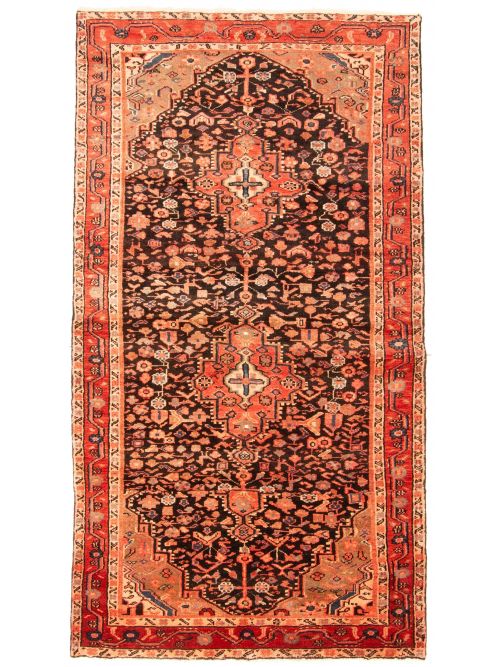 Persian Style 3'9" x 7'5" Hand-knotted Wool Rug 