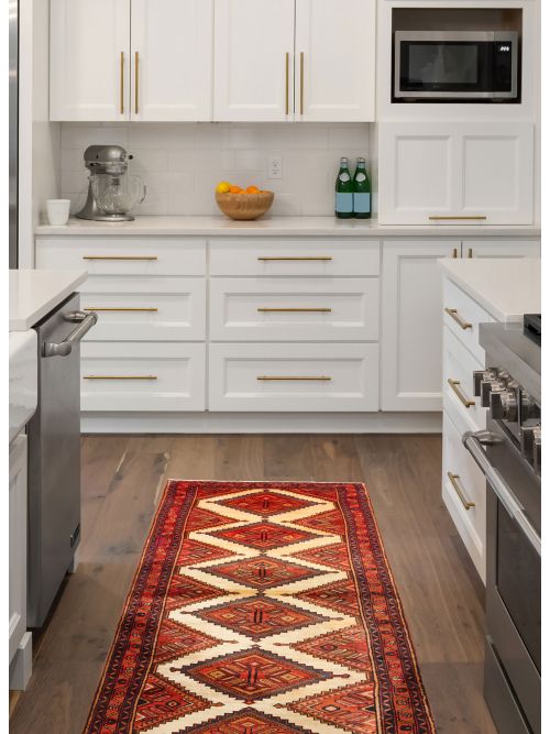 Tapis style persan 3'3" x 9'7" en laine