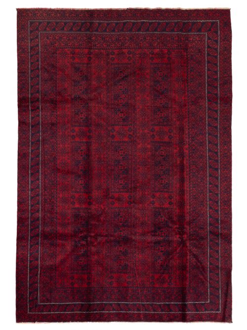 Afghan Teimani 6'5" x 9'4" Hand-knotted Wool Rug 