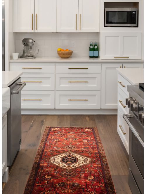 Tapis style persan 3'6" x 9'11" en laine