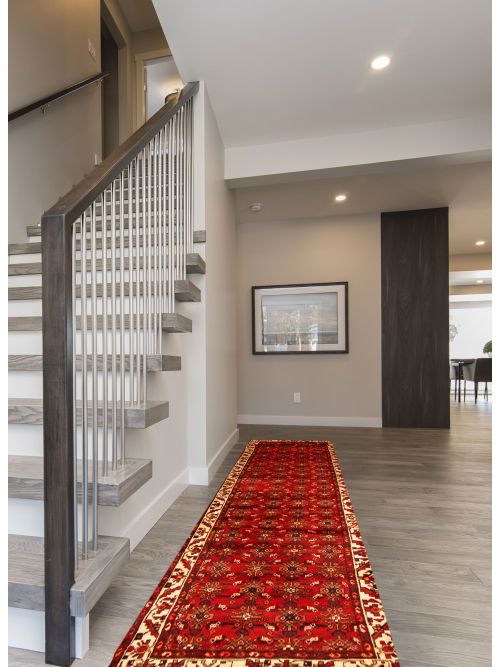 Tapis style persan 3'6" x 16'1" en laine