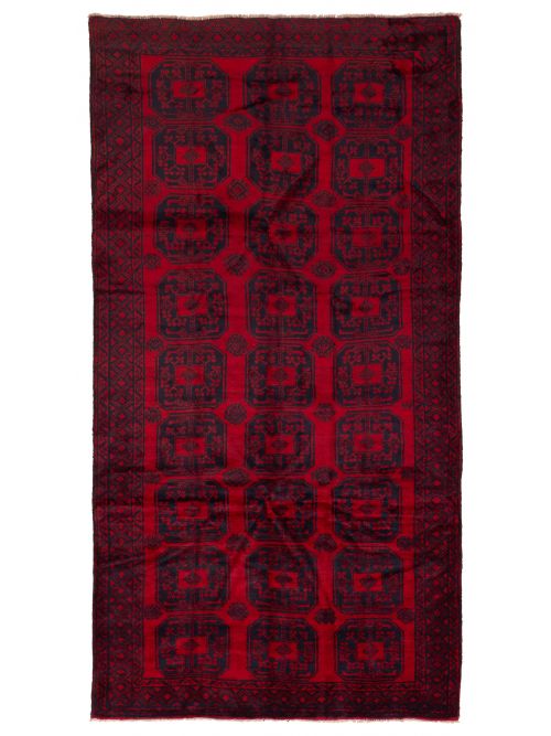 Afghan Teimani 5'6" x 10'6" Hand-knotted Wool Rug 
