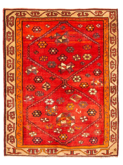 Tapis melis vintage 5'1" x 6'4" en laine