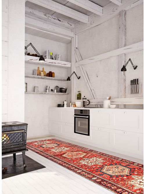 Tapis style persan 2'6" x 11'6" en laine