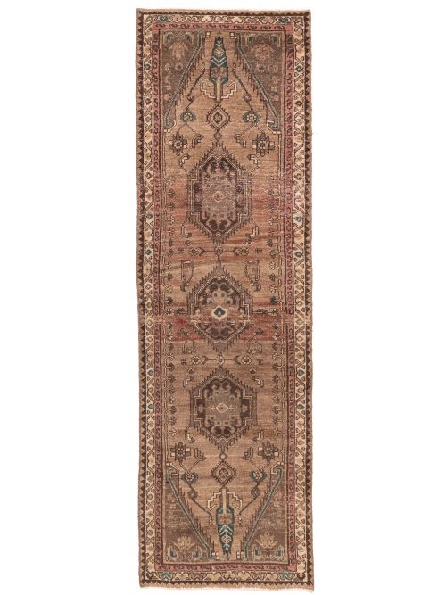 Turkish Antalya Vintage 2'6" x 9'0" Hand-knotted Wool Runner Rug 