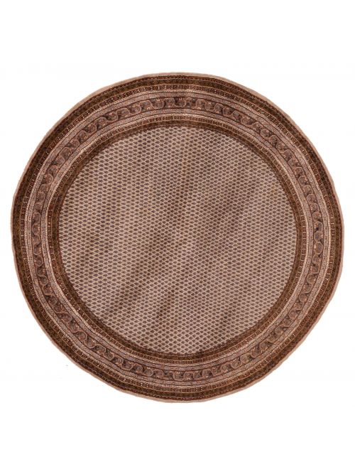 Indian Royal Mahal 9'4" x 9'5" Hand-knotted Wool Rug 