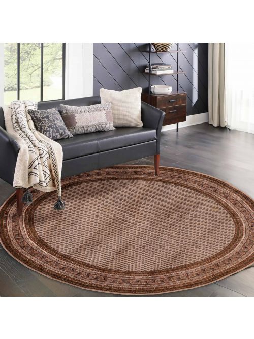 Indian Royal Mahal 9'4" x 9'5" Hand-knotted Wool Rug 