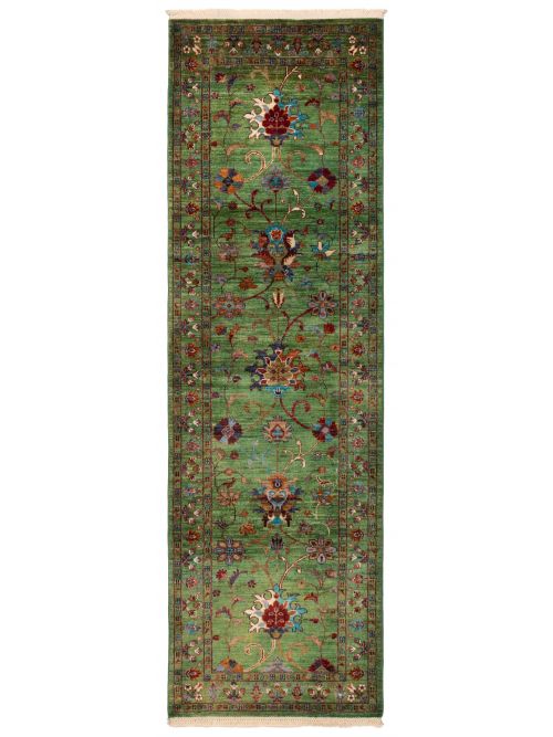 Pakistani Modern Ersari 2'9" x 8'6" Hand-knotted Wool Runner Rug 