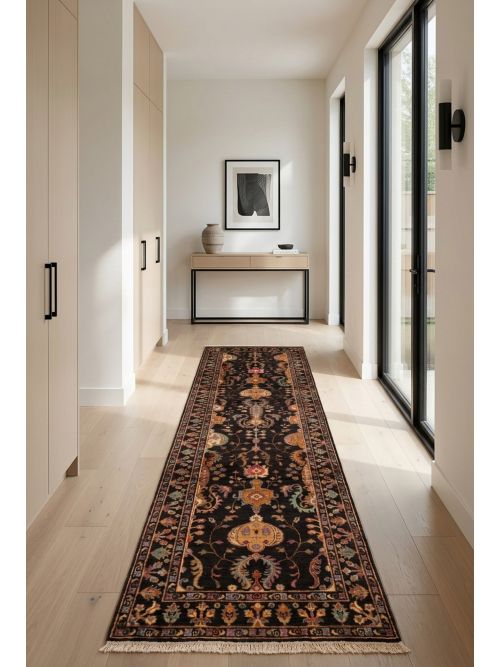 Pakistani Modern Ersari 2'8" x 10'0" Hand-knotted Wool Runner Rug 