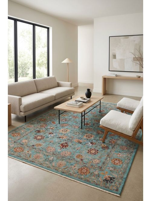 Pakistani Modern Ersari 8'2" x 11'3" Hand-knotted Wool Rug 