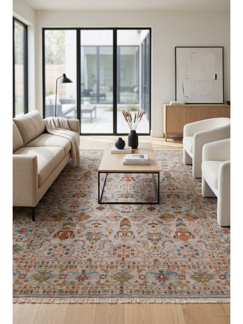 Pakistani Modern Ersari 8'2" x 11'3" Hand-knotted Wool Rug 