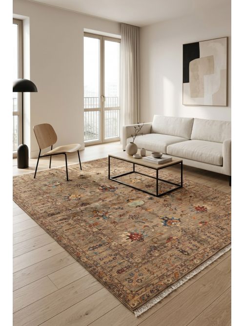 Pakistani Modern Ersari Hand-knotted Wool Rug, 175 x 246 cm