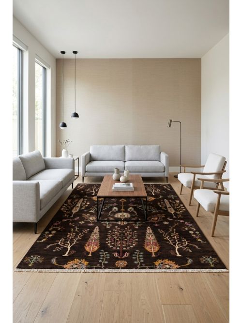 Pakistani Modern Ersari Hand-knotted Wool Rug, 170 x 259 cm