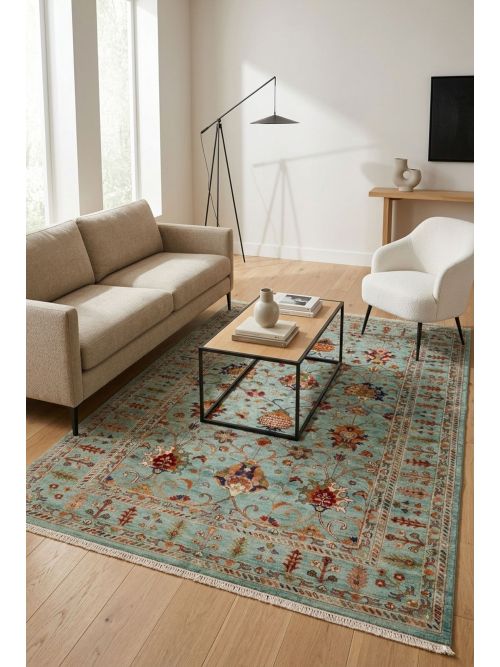 Pakistani Modern Ersari Hand-knotted Wool Rug, 173 x 236 cm