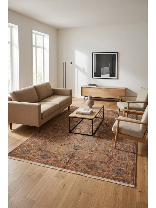 Pakistani Modern Ersari Hand-knotted Wool Rug, 175 x 231 cm