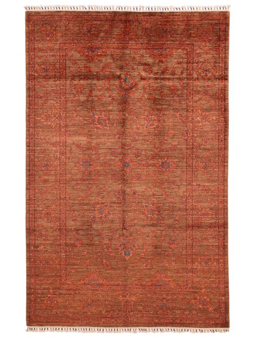 Pakistani Modern Ersari Hand-knotted Wool Rug, 163 x 267 cm