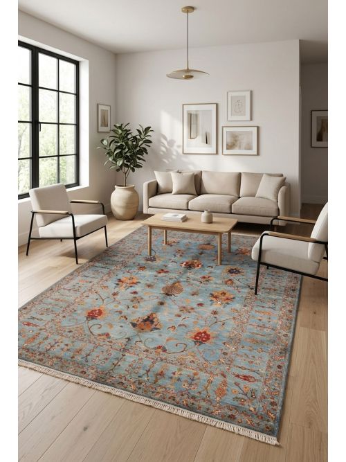 Pakistani Modern Ersari Hand-knotted Wool Rug, 175 x 251 cm