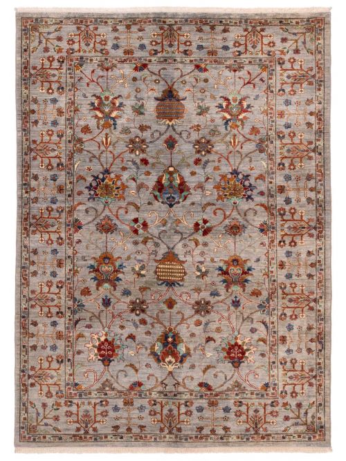 Pakistani Modern Ersari 5'10" x 8'2" Hand-knotted Wool Rug 