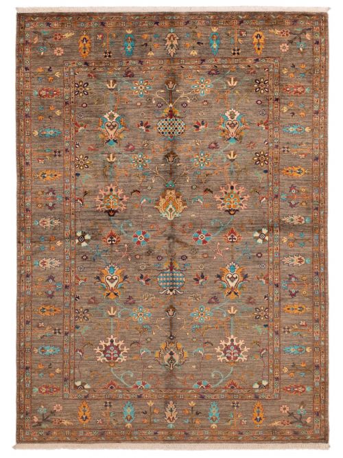 Pakistani Modern Ersari 5'9" x 7'10" Hand-knotted Wool Rug 