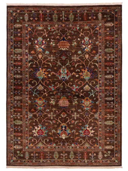 Pakistani Modern Ersari 5'7" x 7'8" Hand-knotted Wool Rug 