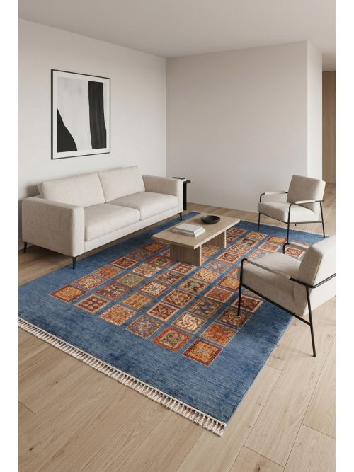 Pakistani Modern Ersari 6'10" x 10'1" Hand-knotted Wool Rug 