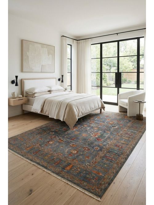 Pakistani Modern Ersari Hand-knotted Wool Rug, 249 x 345 cm