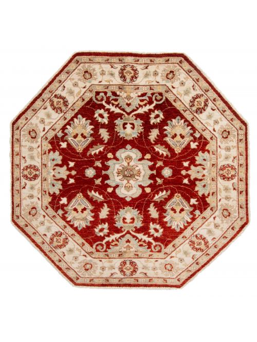Pakistani Peshawar Oushak Hand-knotted Wool Rug, 155 x 155 cm