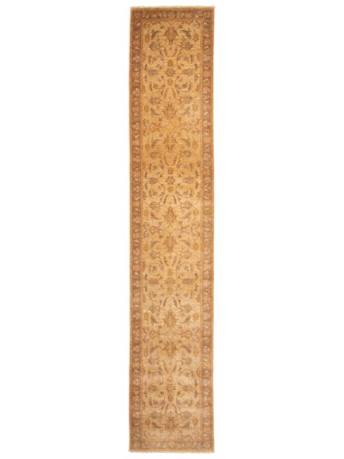 Pakistani Peshawar Oushak Hand-knotted Wool Runner Rug, 76 x 401 cm