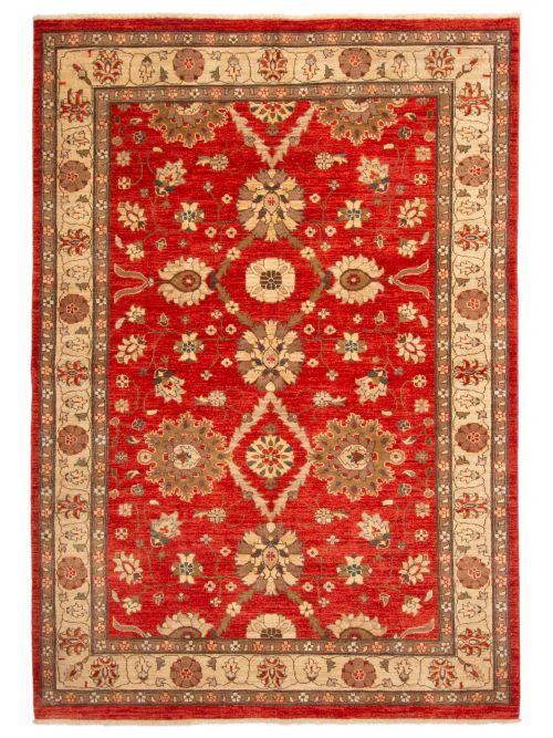 Pakistani Peshawar Oushak Hand-knotted Wool Rug, 188 x 264 cm