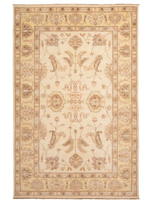 Pakistani Peshawar Oushak Hand-knotted Wool Rug, 183 x 282 cm