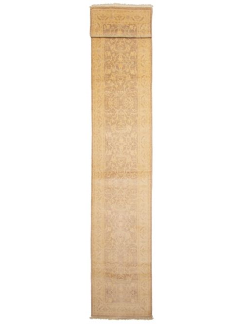 Pakistani Peshawar Oushak Hand-knotted Wool Runner Rug, 76 x 442 cm