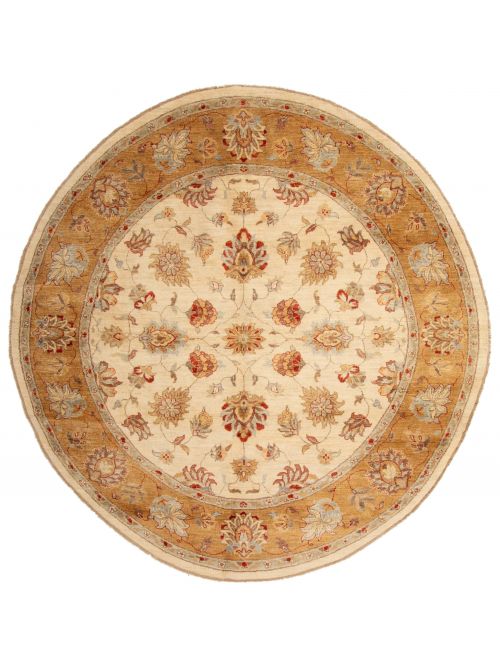 Pakistani Peshawar Oushak Hand-knotted Wool Rug, 239 x 246 cm