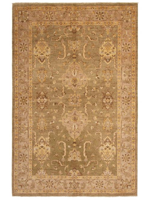Pakistani Peshawar Oushak Hand-knotted Wool Rug, 188 x 279 cm