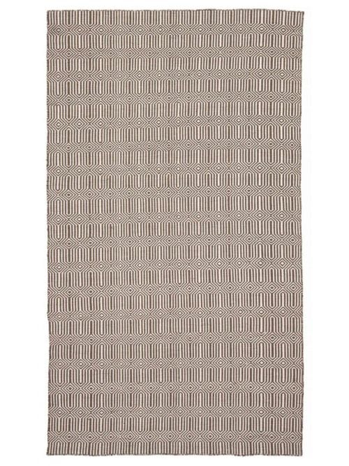 Indian Nevada 4'11" x 8'2" Flat-Weave Wool Kilim 