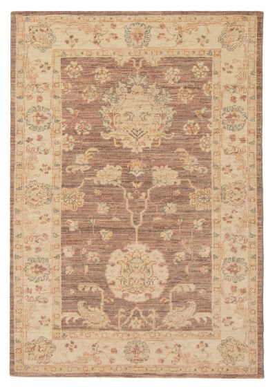Bordered  Traditional/Oriental Ivory Area rug 3x5 Pakistani Hand-knotted 375084