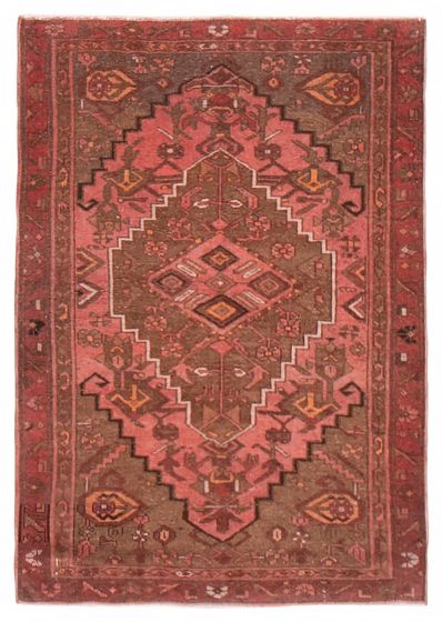 Vintage/Distressed Pink Area rug 3x5 Turkish Hand-knotted 388746